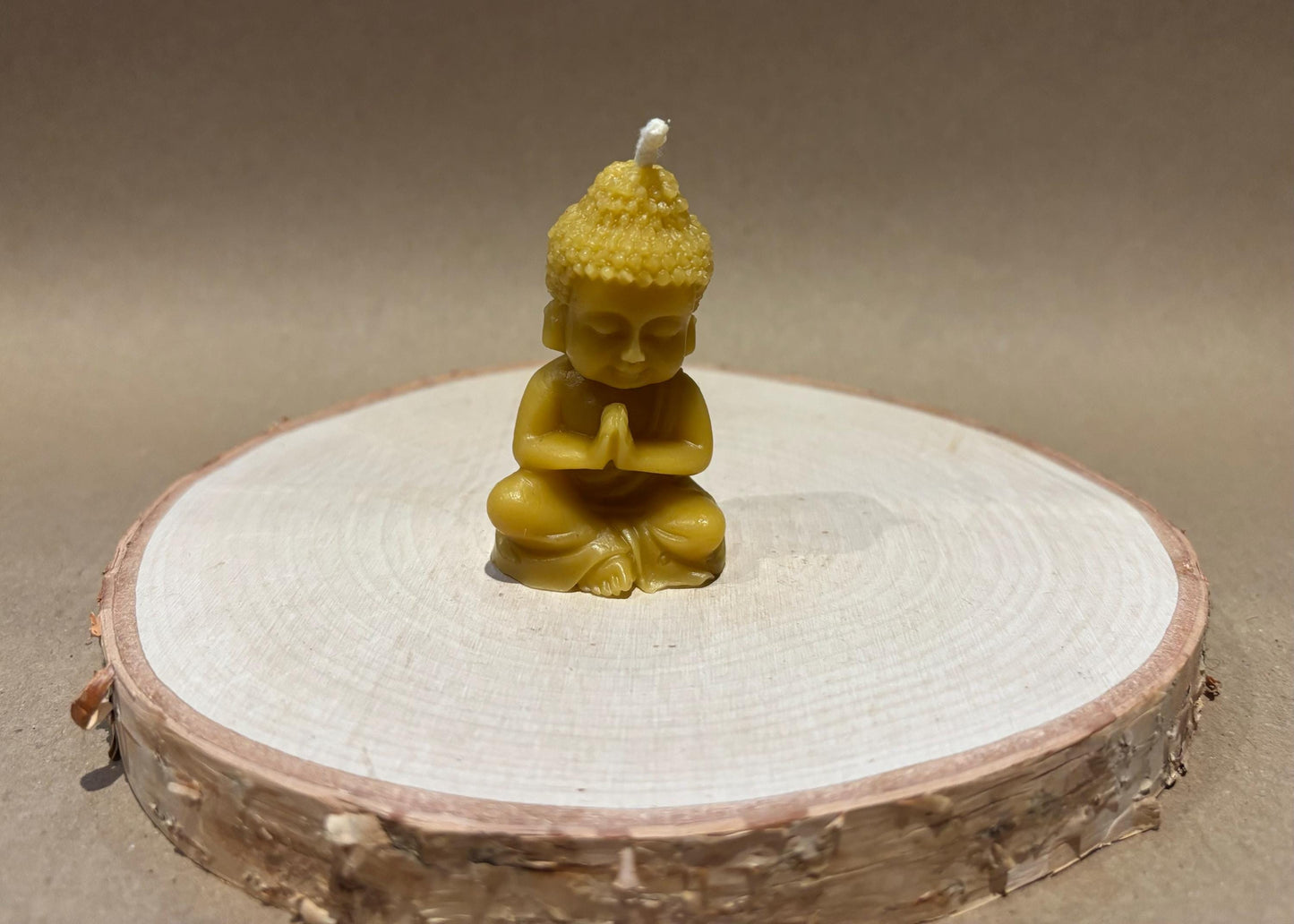 Handmade Buddha Beeswax Candle
