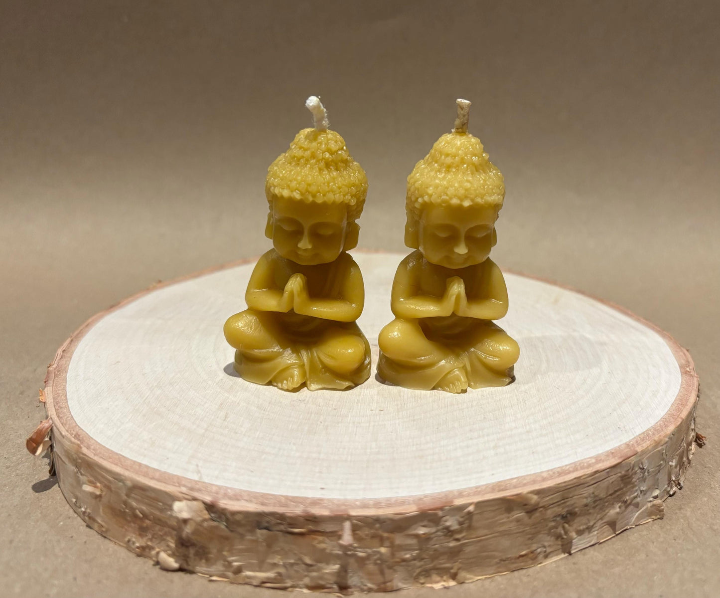 Handmade Buddha Beeswax Candle