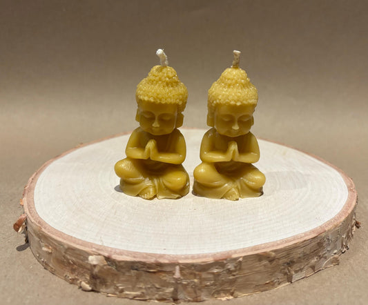 Handmade Buddha Beeswax Candle