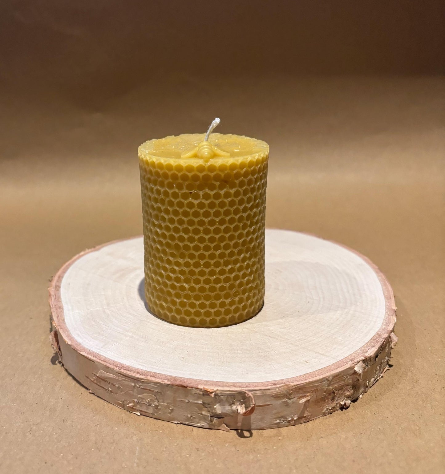 Handmade Beeswax Pillar Candle Set (3 Pillar Candles)