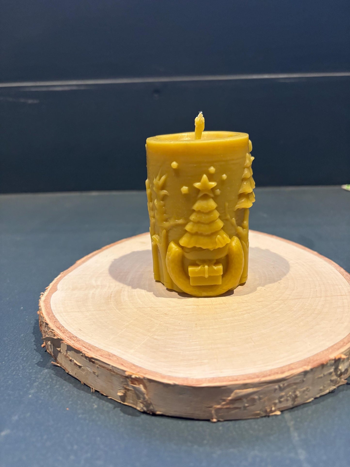 Handmade Stags Head Beeswax Candle