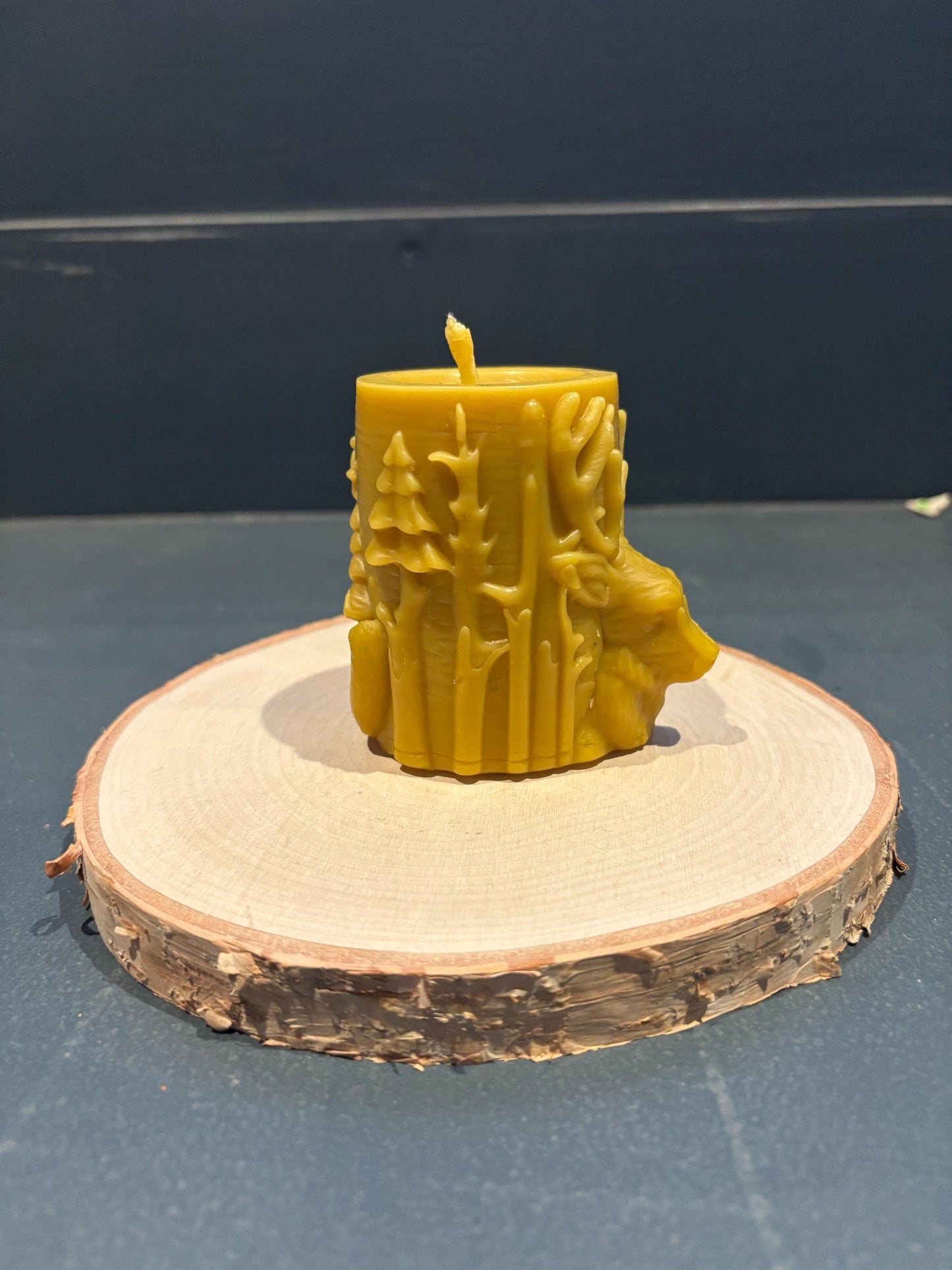 Handmade Stags Head Beeswax Candle