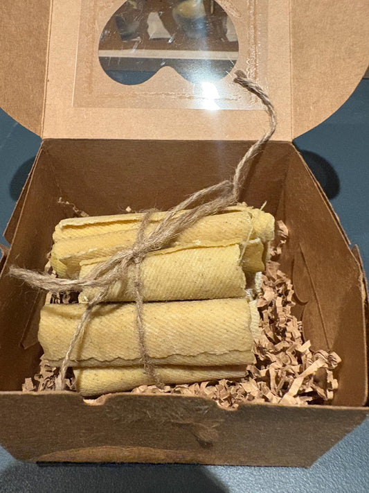 Eco-Friendly Natural Beeswax Fire Lighters - Handmade & Sustainable Fire Starters