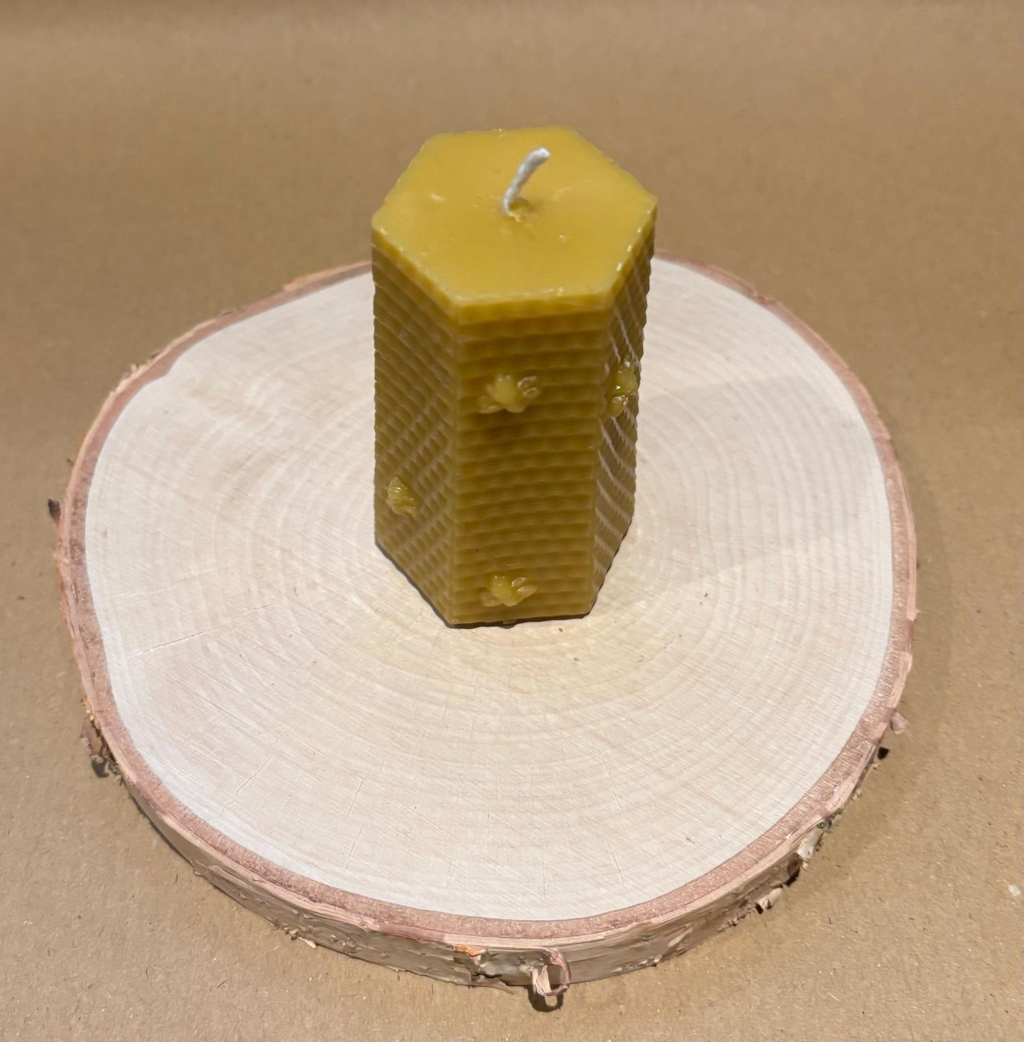 Handmade Beeswax Pillar Candle Set (3 Pillar Candles)