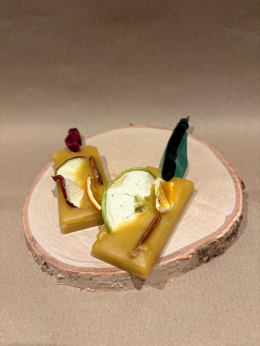 Handcrafted Beeswax Air Fresheners (Pack of 2) | Natural Scents Festive Decor | Perfect for Wardrobes & Small Spaces