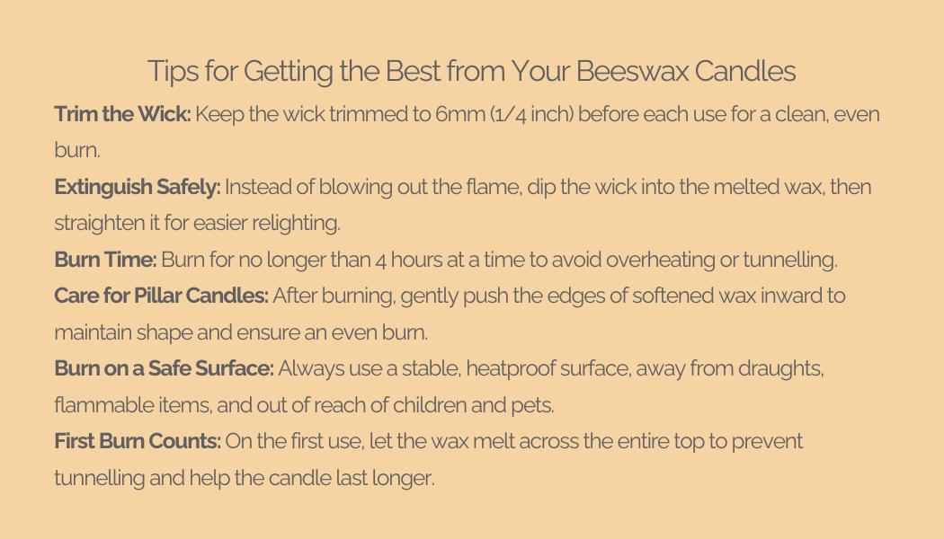 100% Pure Beeswax Candle Bundle