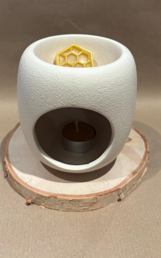 Beeswax Melting Kit – Wax Melter, 5 Beeswax Tea Light Candles & 5 Beeswax Melts