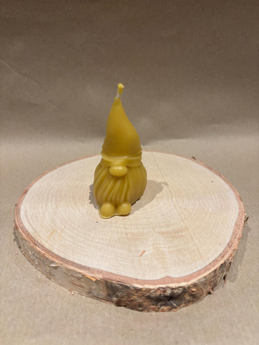 Handcrafted Gonk Christmas Beeswax Candle