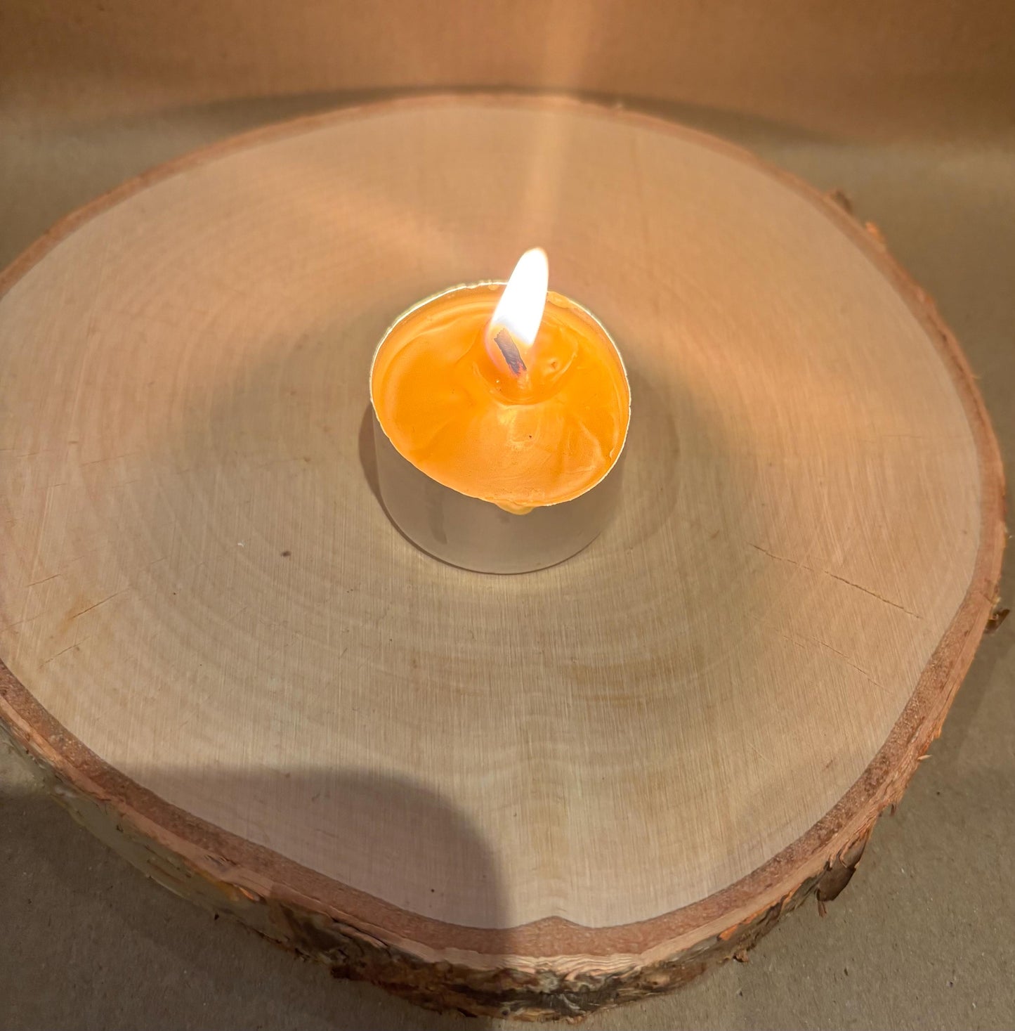 Handcrafted Beeswax Tea Light Candles (Bundle of 30) – All-Natural, Long-Lasting, Eco-Friendly