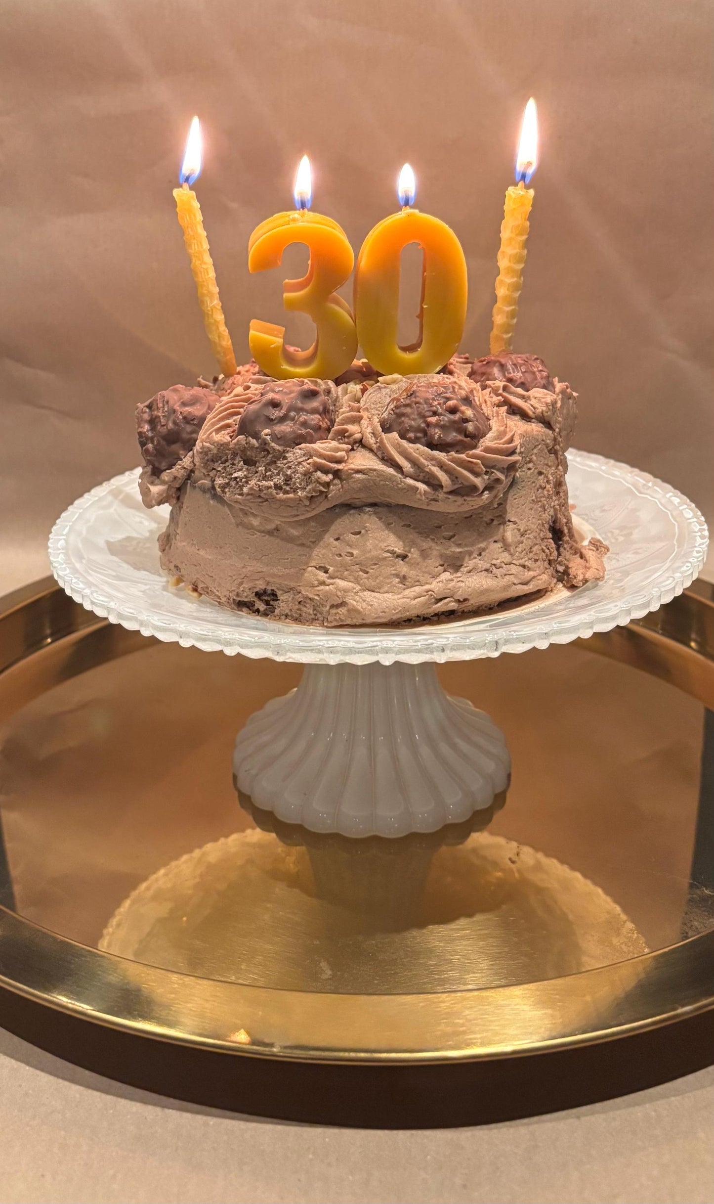Eco-Friendly Beeswax Birthday Number Candle – Handcrafted, Natural, Non-Toxic
