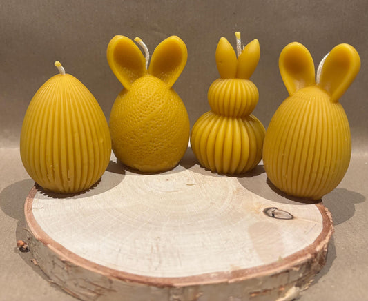 Easter Beeswax Candle Bundle – A Variety of Springtime Charm
