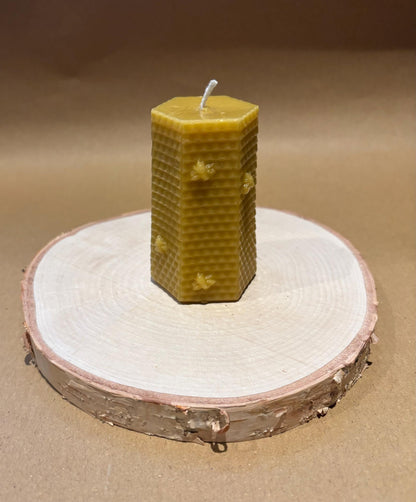 Handmade Beeswax Pillar Candle Set (3 Pillar Candles)