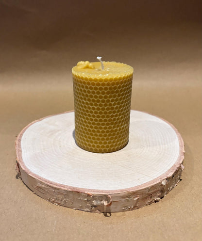 Handmade Beeswax Pillar Candle Set (3 Pillar Candles)