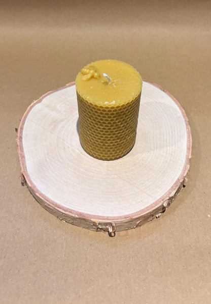 Handmade Beeswax Pillar Candle Set (3 Pillar Candles)