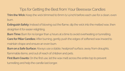 100% Pure Beeswax Candle Bundle