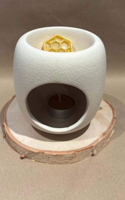 Beeswax Melting Kit – Wax Melter, 5 Beeswax Tea Light Candles & 5 Beeswax Melts